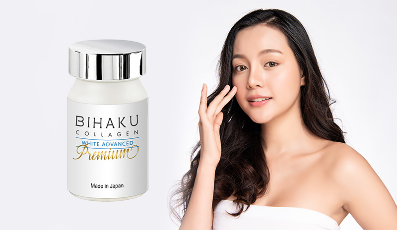 Viên uống trắng da Bihaku Collagen White Advanced Premium 330mg