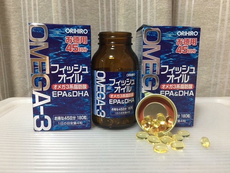 Viên uống bổ mắt Omega-3 Orihiro 180 viên