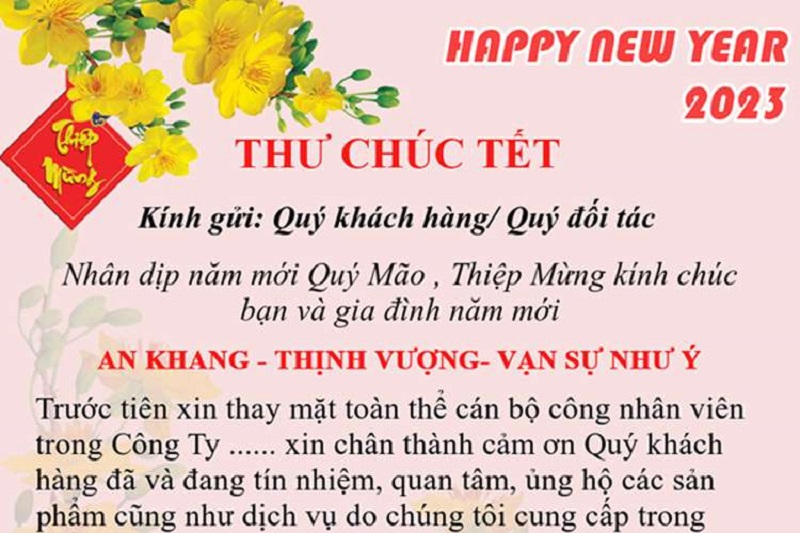 Lời chúc Tết 2023 dành cho đối tác, khách hàng