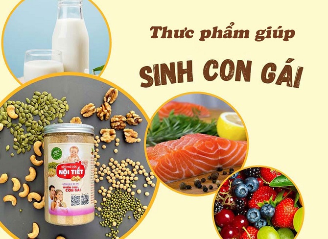 Chế độ dinh dưỡng giúp tăng khả năng thụ thai con gái