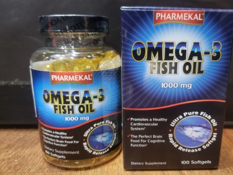 Thuốc bổ mắt của Mỹ Pharmekal Omega Fish Oil chứa hàm lượng Omega 3 tinh khiết, được chiết xuất từ loài cá biển