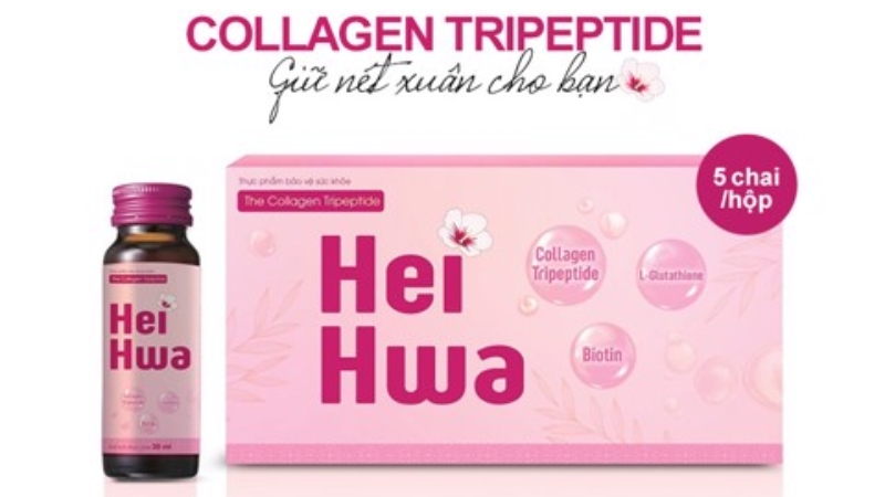 nước uống the collagen tripeptide Hàn Quốc đem đến công dụng tuyệt vời giúp cải thiện độ đàn hồi cho da