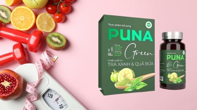 Viên uống giảm cân Puna Green Hàn Quốc chứa thành phần an toàn, lành tính