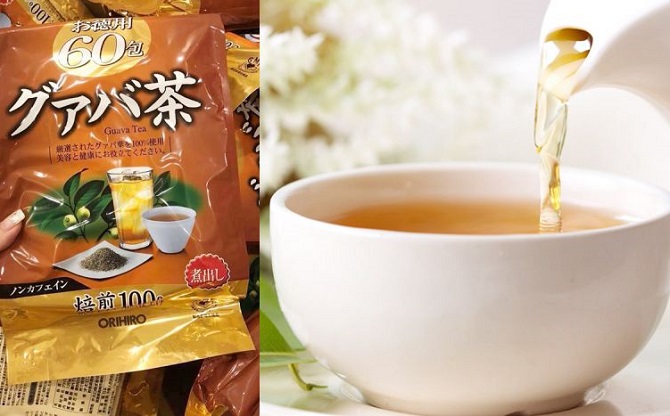 Cách sử dụng trà ổi hỗ trợ giảm cân Orihiro 60 gói của Nhật