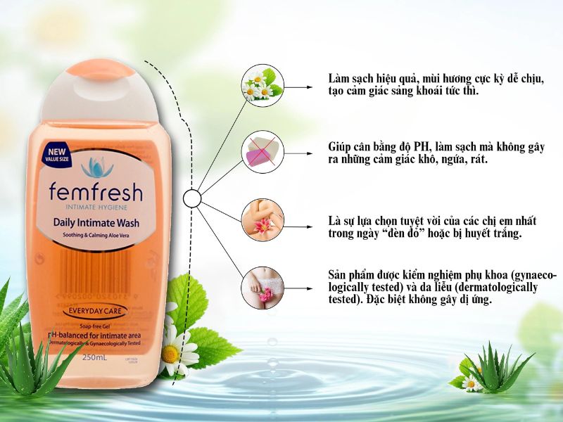 Dung dịch vệ sinh phụ nữ Femfresh Daily Intimate Wash được đánh giá là tốt nhất hiện nay 