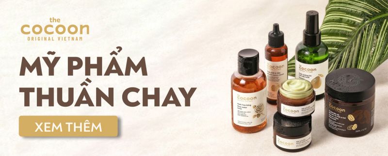 Thương hiệu mỹ phẩm thuần chay Cocoon