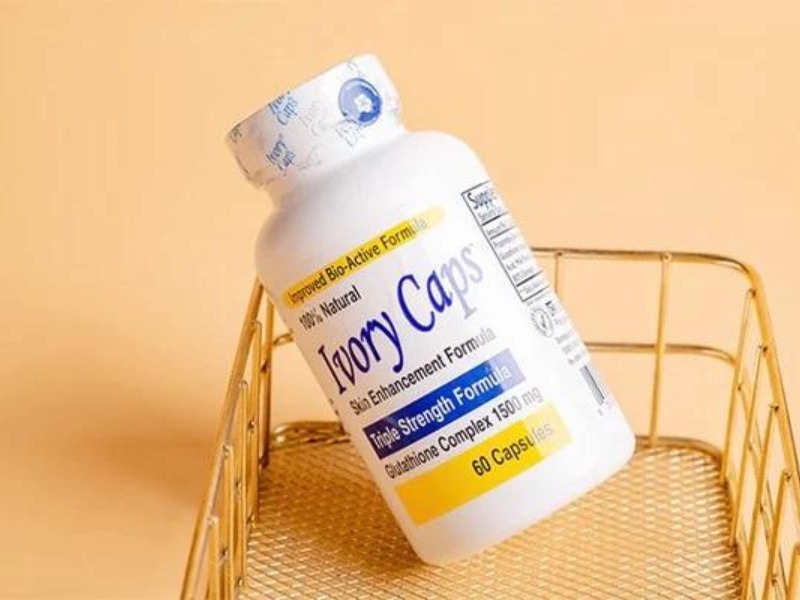 Ivory Caps với hàm lượng Glutathione 1500mg giúp làm trắng da, mờ thâm nám, sạm và tàn nhang