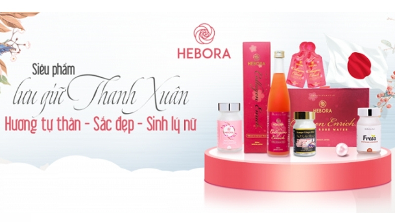 Hebora là thương hiệu chăm sóc da nổi tiếng, thuộc tập đoàn đình đám AFC-HD AMS Life Science của Nhật Bản