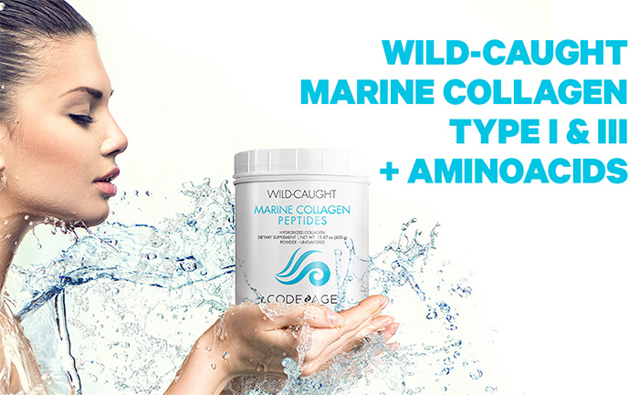 Bột Collagen thủy phân Codeage Wild Caught Marine Collagen Peptides Powder chứa thành phần 9.000mg collagen từ cá biển