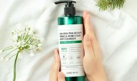 Review sữa tắm trị mụn lưng AHA-BHA-PHA 30 Days Miracle Acne Clear Body Cleanser 400g