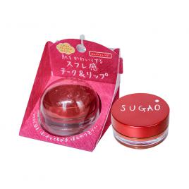 Kem má hồng kiêm son Rohto Sugao Air Fit Cheek & Lip Natural Red 6.5g (Màu đỏ)