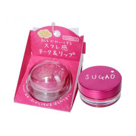 Kem má hồng kiêm son Sugao Air Fit Cheek & Lip Brilliant Pink 6.5g (Màu hồng)