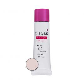 Kem nền CC ánh nhũ cho da thường và khô Rohto Sugao Air Fit CC Cream 25g (Tone trắng hồng)