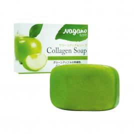 Xà phòng rửa mặt chiết xuất táo xanh collagen Nagano 100g