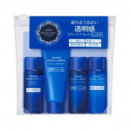 Set mini Shiseido Aqualabel màu xanh 4 món