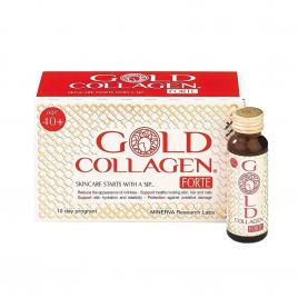 Nước uống Gold Collagen Forte Nhật Bản (Hộp 10 chai x 50ml)