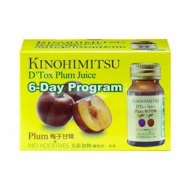 Nước uống hỗ trợ thải độc cơ thể Kinohimitsu D Tox Plum Juice (Hộp 6 chai x 30ml)
