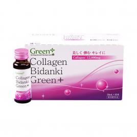 Nước uống Collagen Bidanki Green+ 12.000mg (Hộp 10 chai x 50ml)