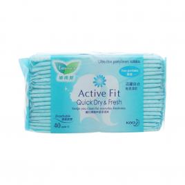 Băng vệ sinh hằng ngày Laurier Active Fit Quick Dry & Fresh 40 miếng (Không mùi)