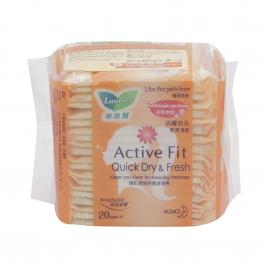 Băng vệ sinh hằng ngày Laurier Active Fit Quick Dry & Fresh 20 miếng (Hương trái cây)