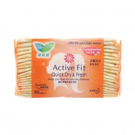 Băng vệ sinh hằng ngày Laurier Active Fit Quick Dry & Fresh 40 miếng (Hương trái cây)