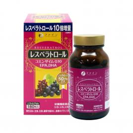 Viên uống hỗ trợ đẹp da và bổ sung Vitamin Fine Japan Resveratrol 180 viên