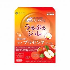 Thạch nhau thai hương táo Fine Japan Placenta Enzyme (Hộp 10 gói x 22g)