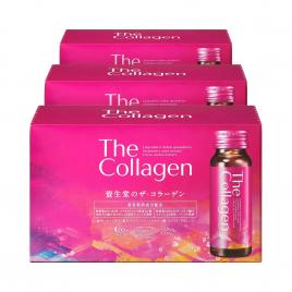 Combo 3 hộp nước uống The Collagen Shiseido (Hộp 10 chai x 50ml)