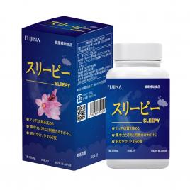 Viên uống hỗ trợ giấc ngủ Fujina Sleepy Nhật Bản 80 viên