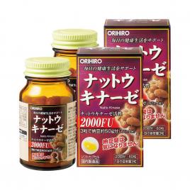 Combo 2 hộp viên uống hỗ trợ điều trị tai biến Orihiro Nattokinase 2000FU 60 viên