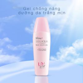 Gel chống nắng dưỡng trắng Sunplay Skin Aqua Silky White Gel SPF50+/PA++++ 30g