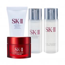 Bộ 4 sản phẩm dưỡng da chống lão hóa SK-II Mini (Phiên bản 1)
