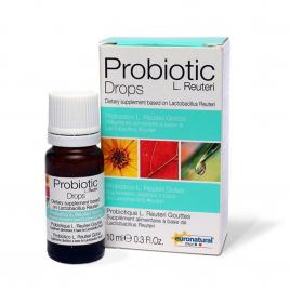 Men bổ sung lợi khuẩn Probiotic L.Reureti Drops Euronatural lọ 10ml (Dành cho bé)