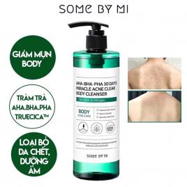 Sữa Tắm Trị Mụn Lưng Some By Mi AHA-BHA-PHA 30 Days Miracle Acne Clear Body Cleanser 400g