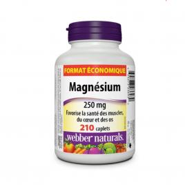 Viên uống hỗ trợ sự phát triển và duy trì xương, răng chắc khỏe Magnesium 250mg Webber Naturals 210 viên