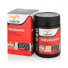 Viên uống nhau thai cừu đỏ Rebirth Black Label Red Placenta Natural Plus 3000mg 60 viên