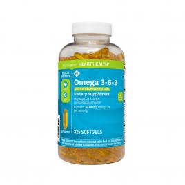 Viên uống dầu cá Omega 3-6-9 Member's Mark Supports Heart Health 325 viên