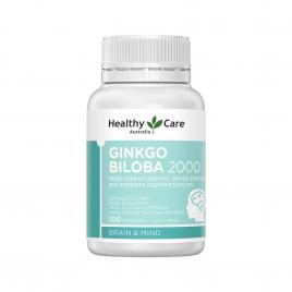 Viên uống bổ não bạch quả Ginkgo Biloba Healthy Care Úc 2000mg 100 viên
