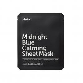 Mặt nạ làm dịu, phục hồi da Klairs Midnight Blue Calming Sheet Mask 25ml