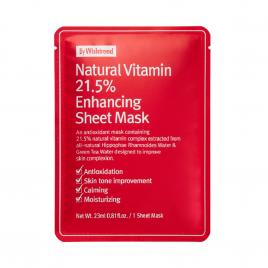 Mặt nạ dưỡng ẩm, sáng da By Wishtrend Natural Vitamin 21.5% Enhancing Sheet Mask 23g