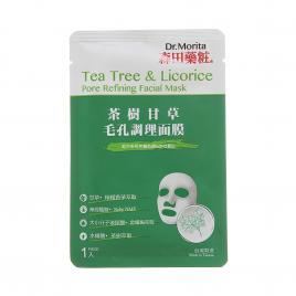 Mặt Nạ Làm Dịu, Cải Thiện Lỗ Chân Lông To Dr.Morita Tea Tree & Licorice Pore Refining Facial Mask 30g