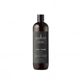 Sữa Tắm Cho Nam 3 Trong 1 Thể Thao Sukin For Men 3-In-1 Wash Sport 500ml