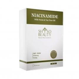 Mặt Nạ Sinh Học Tinh Dầu Tràm Trà Và Lá Neem Shsobeauty Biocell Mask Niacinamide With Neem & Tea Tree Oil 30g (Hộp 5 Miếng X 30g)