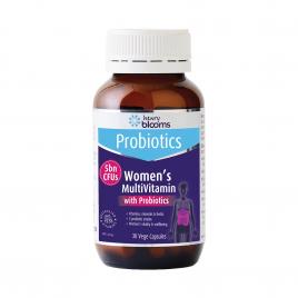 Viên uống tăng cường khoáng chất cho nữ Henry Blooms Women`s Multivitamin With Probiotics 30 Viên