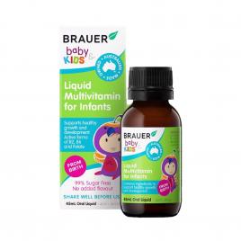 Nước uống Vitamin tổng hợp cho trẻ sơ sinh Brauer Liquid Multivitamin For Infants 45ml