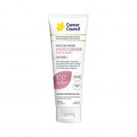 Kem chống nắng dưỡng ẩm phổ rộng Cancer Council Face Day Wear Moisturiser Matte SPF50+ 75ml