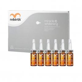 Serum tế bào gốc dưỡng trắng da Rebirth Miracle C Whitening (Bộ 6 ống x 10ml)
