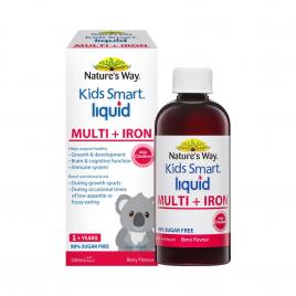 Hỗ trợ nâng cao sức đề kháng cho trẻ Nature's Way Kids Smart Multi Iron Liqiuid 200ml