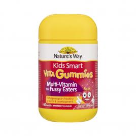 Viên uống bổ sung vitamin tổng hợp cho trẻ Nature's Way Kids Smart Vita Gummies Multi-Vitamin For Fussy Eaters 60 viên