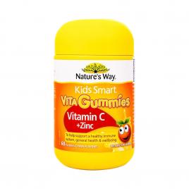 Kẹo dẻo bổ sung Vitamin C và Kẽm cho bé vị cam Nature's Way Kids Smart Vita Gummies 60 viên